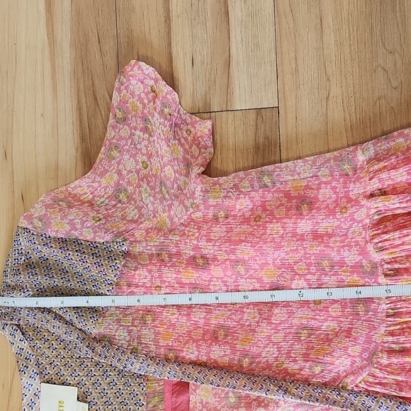 Maeve Anthropologie High Low Floral Dress w Slip Sz 4 - Picture 4 of 10